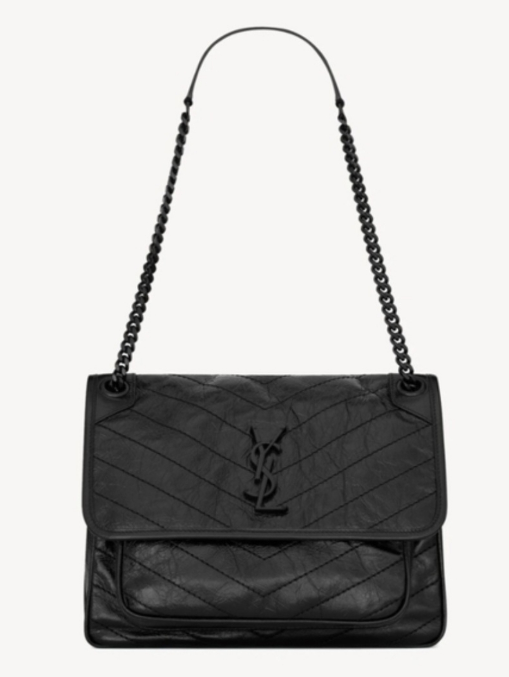 Yves Saint Laurent Black Medium Niki Shoulder Bag